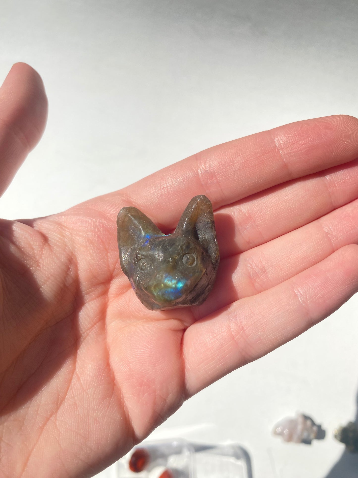 Labradorite Cat Head