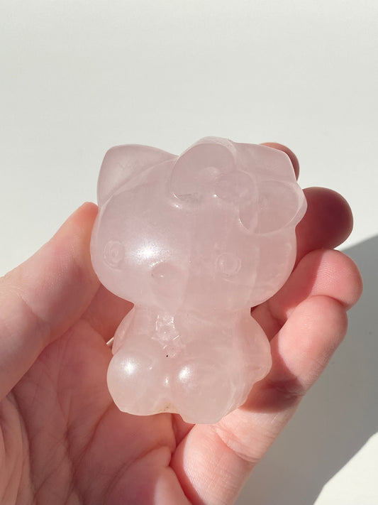 Large Rose Quartz Kitty