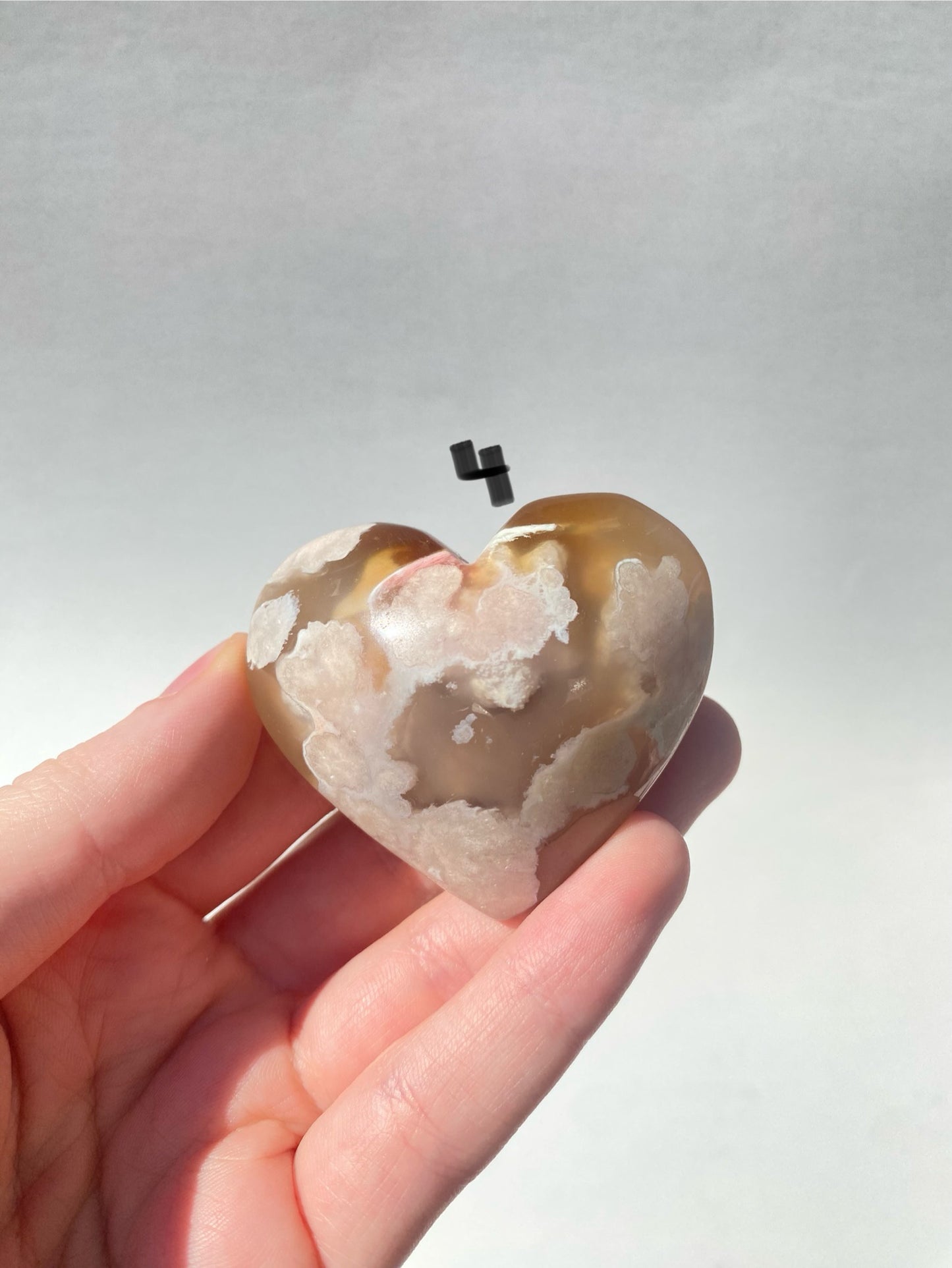 Flower Agate Heart