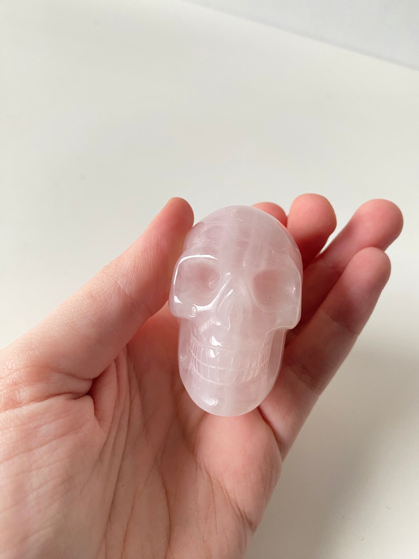 Rose Quartz Skull