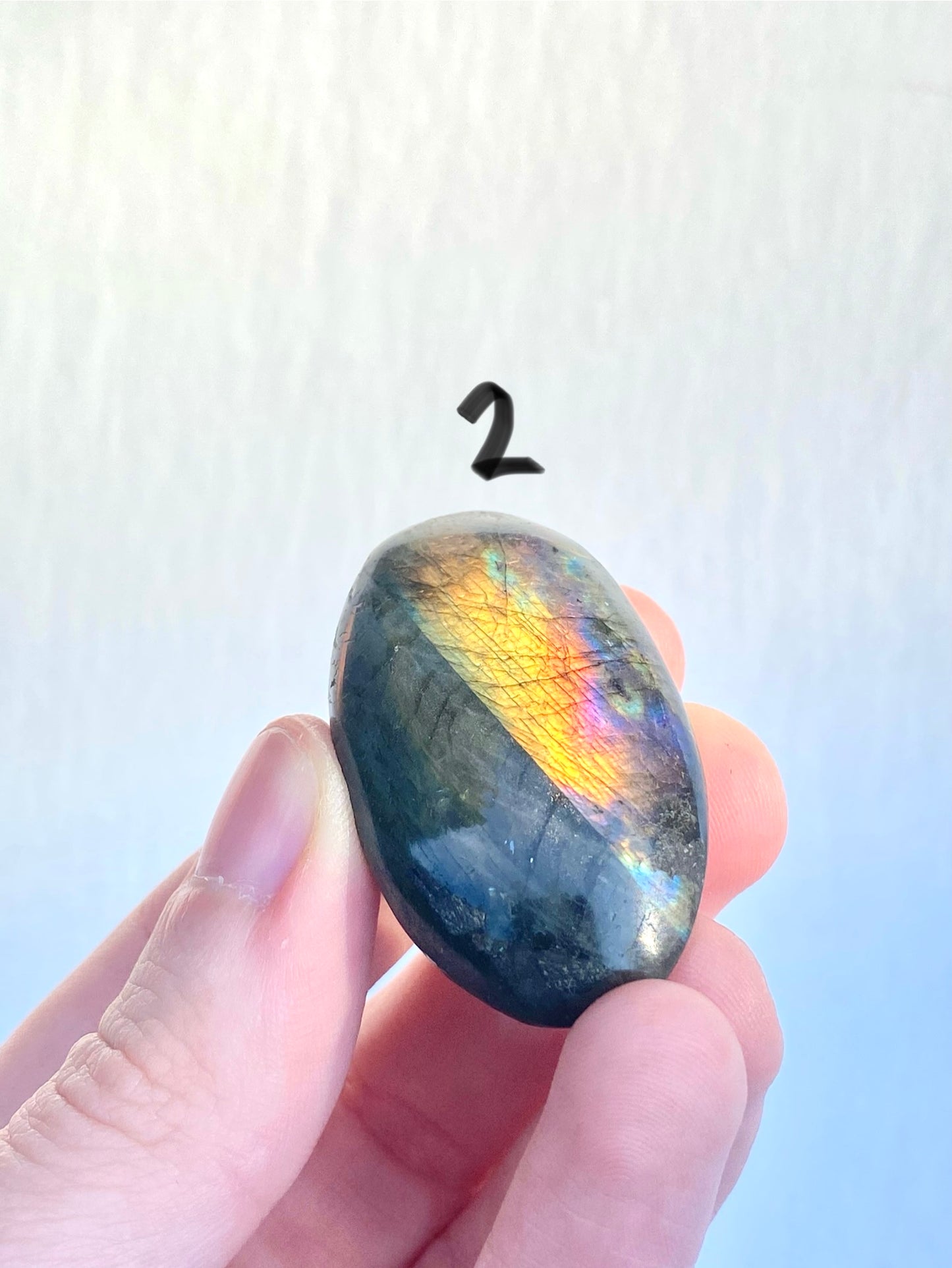 Labradorite Palm Stone