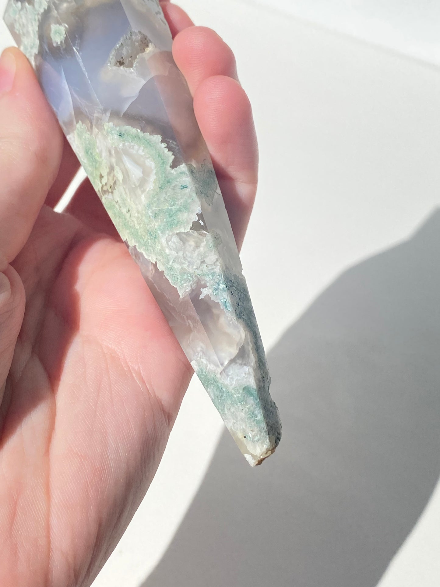 Moss Agate Wand