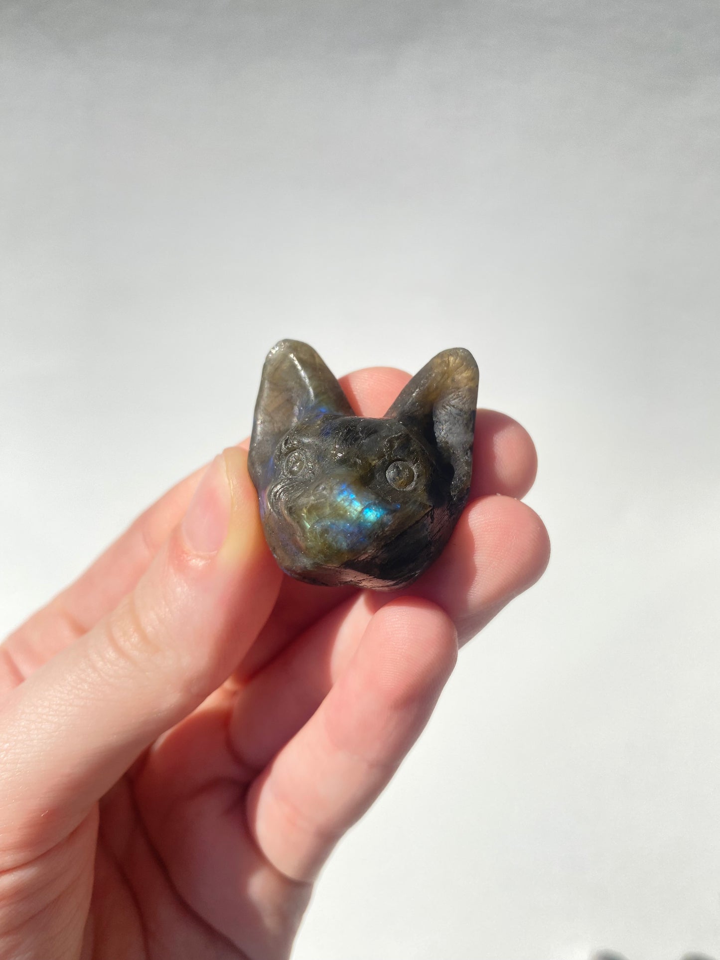 Labradorite Cat Head