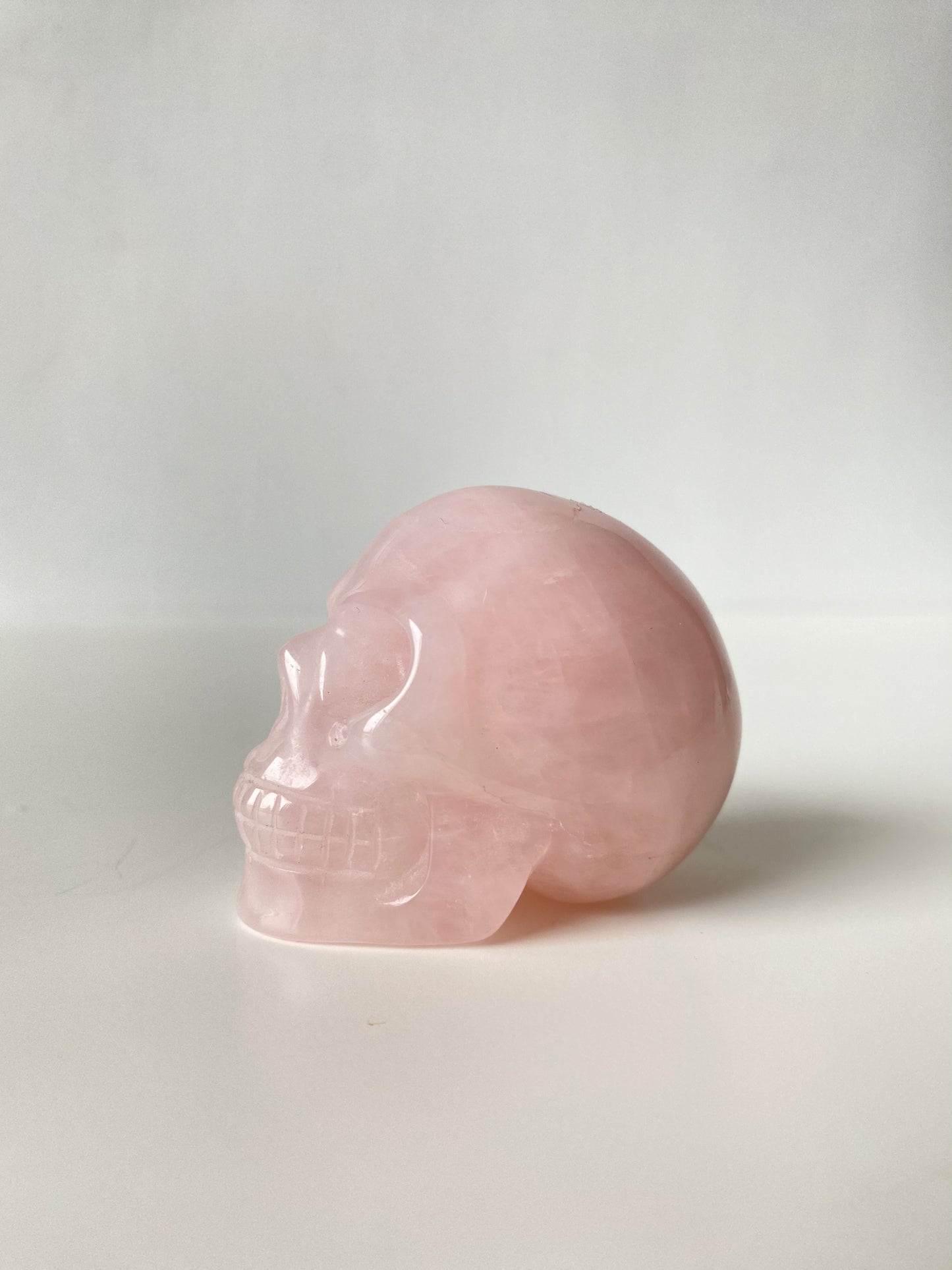 Rose Quartz Skull