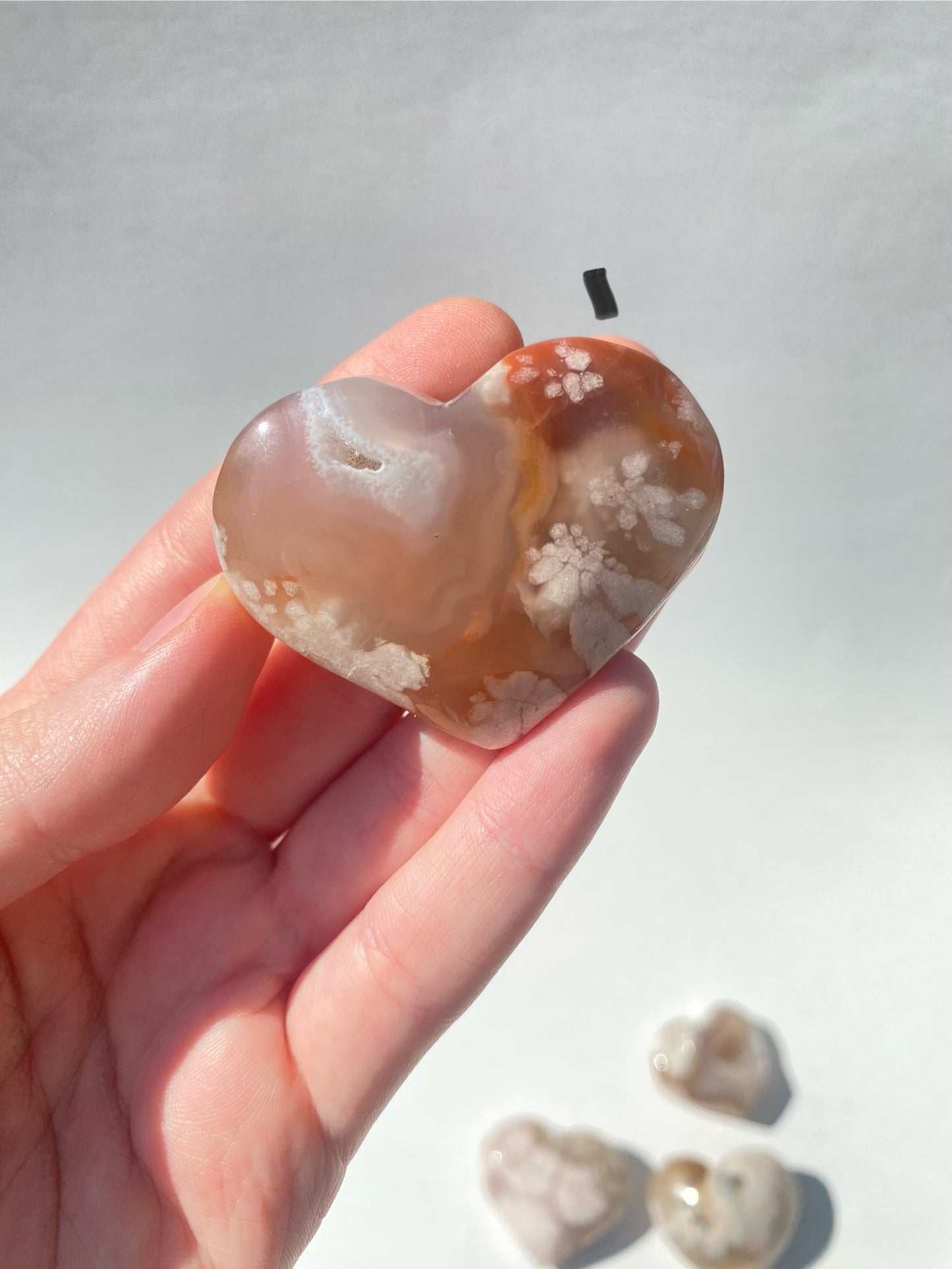 Flower Agate Heart