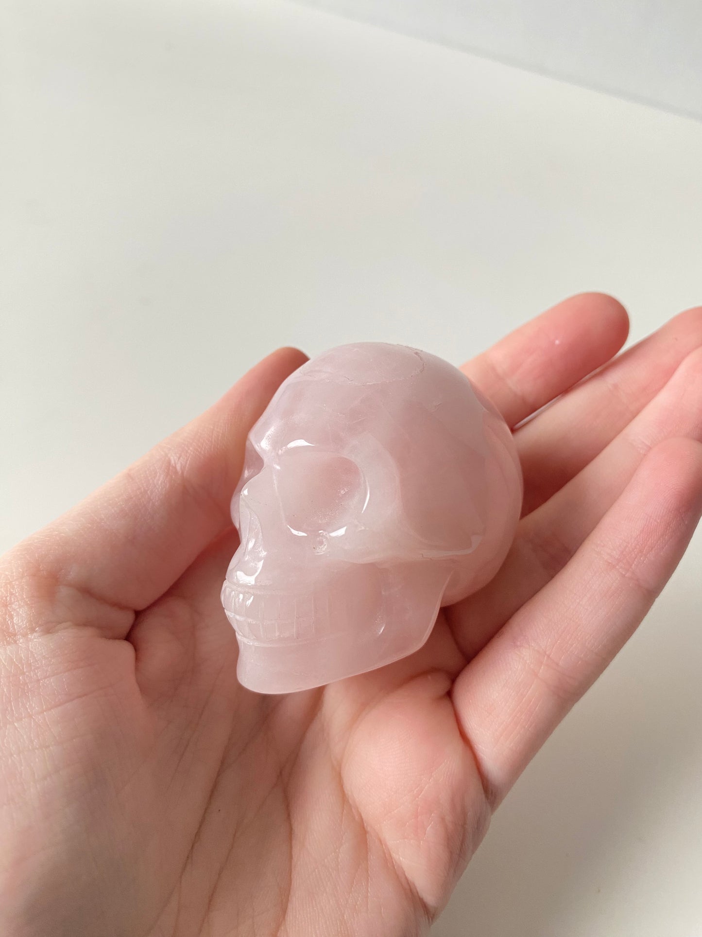 Rose Quartz Skull