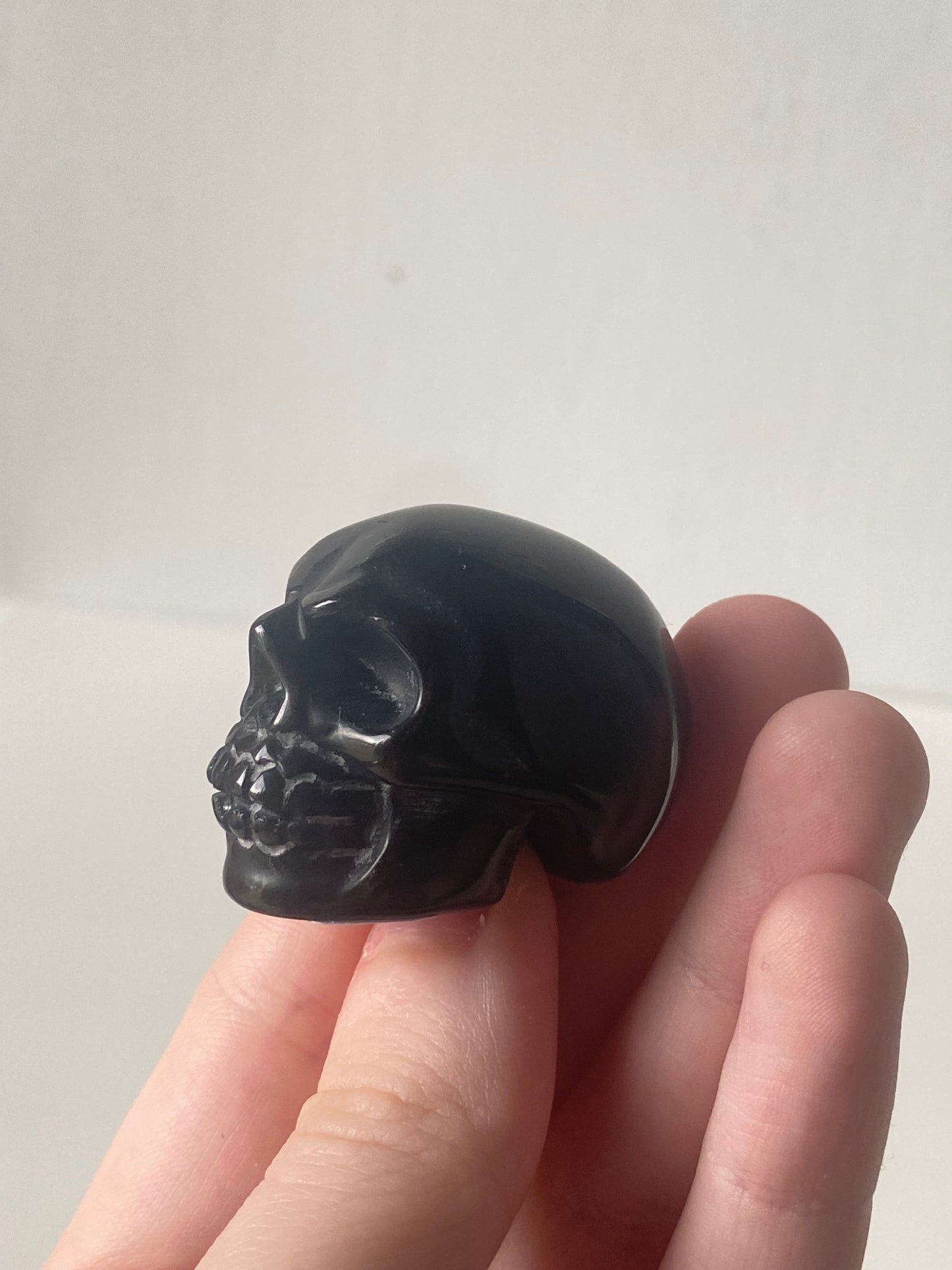 Black Obsidian Skull