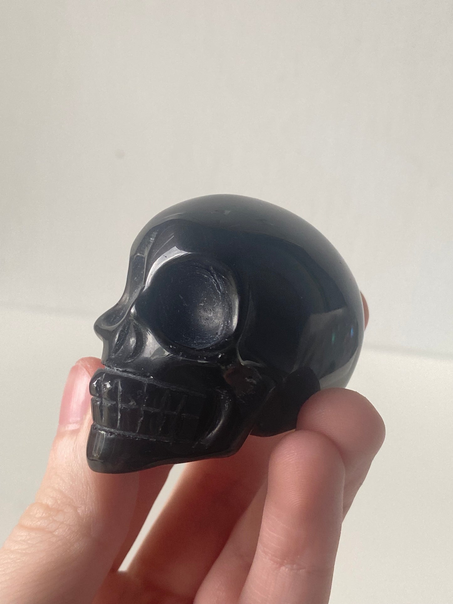 Black Obsidian Skull