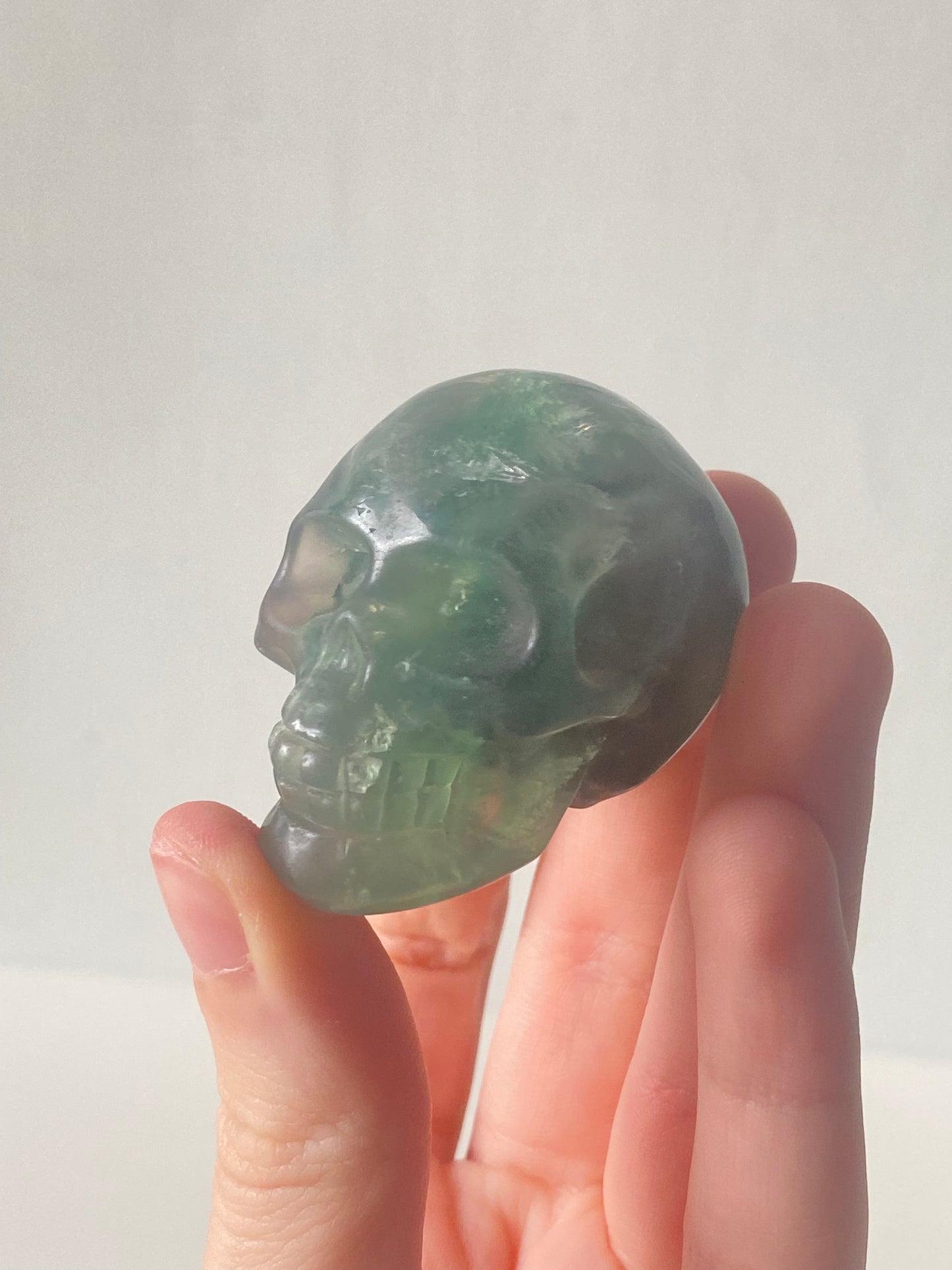 Rainbow Fluorite Skull