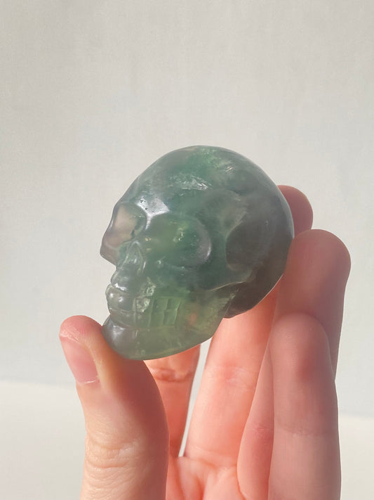 Rainbow Fluorite Skull