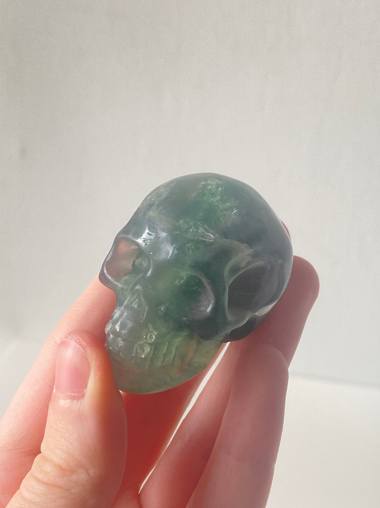 Rainbow Fluorite Skull