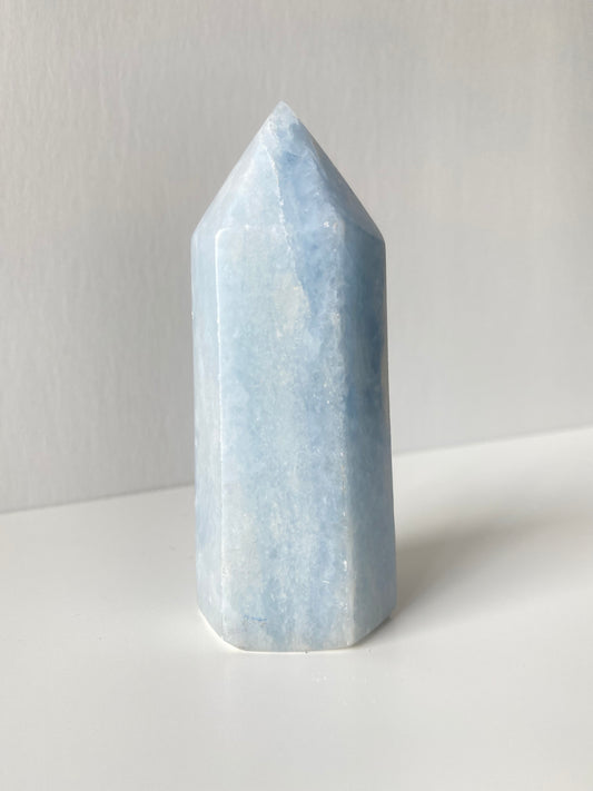 XL Blue Calcite Tower